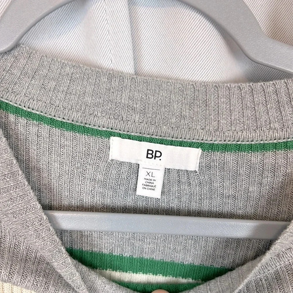 BP Ribbed‎ Striped Long Sleeve Crewneck Sweater Size XL NWT - Picture 3 of 6